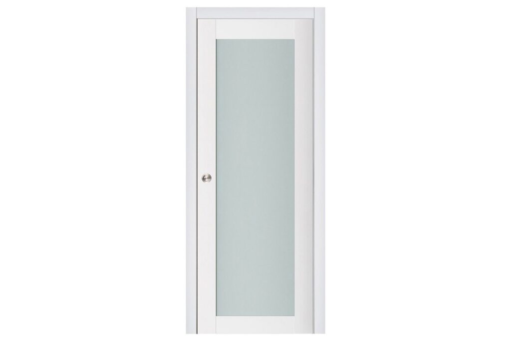 Nova Triplex 054 Soft White Laminated Modern Interior Door - Single Pocket