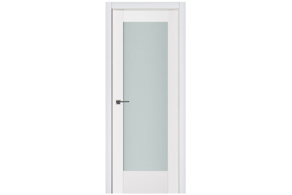 Nova Triplex 056 Soft White Laminated Modern Interior Door - Single Door