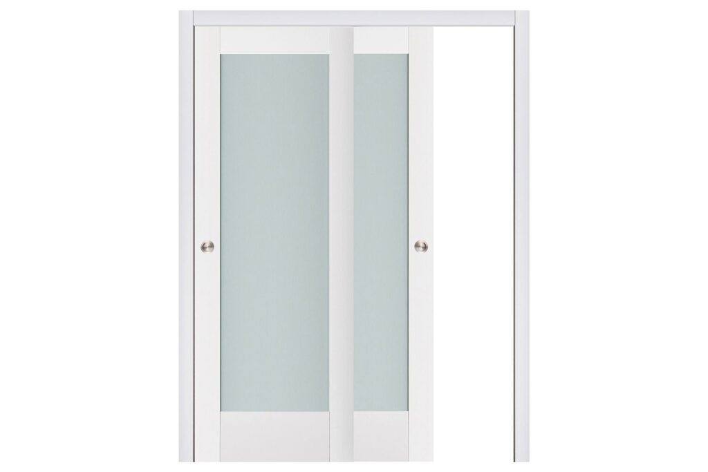 Nova Triplex 056 Soft White Laminated Modern Interior Door - Bypass Door