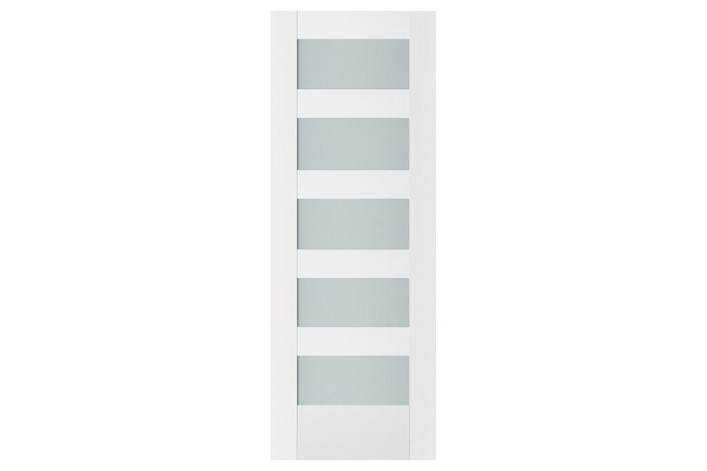 Nova Triplex 059 Soft White Laminated Modern Interior Door - Slab