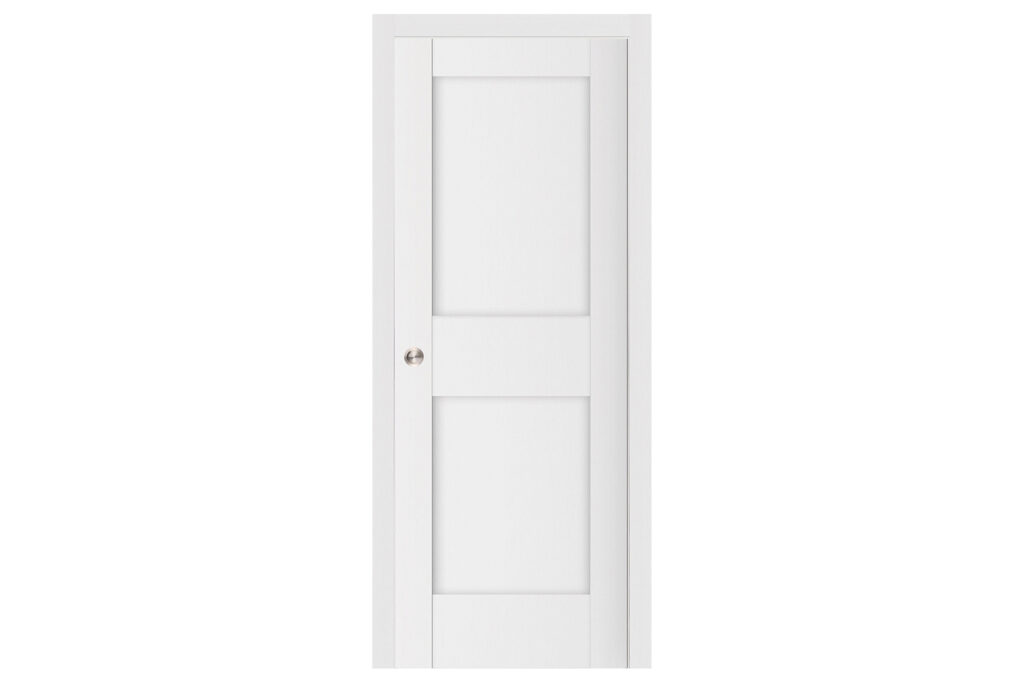 Nova Stile 023 Soft White Laminated Modern Interior Door - Single Pocket