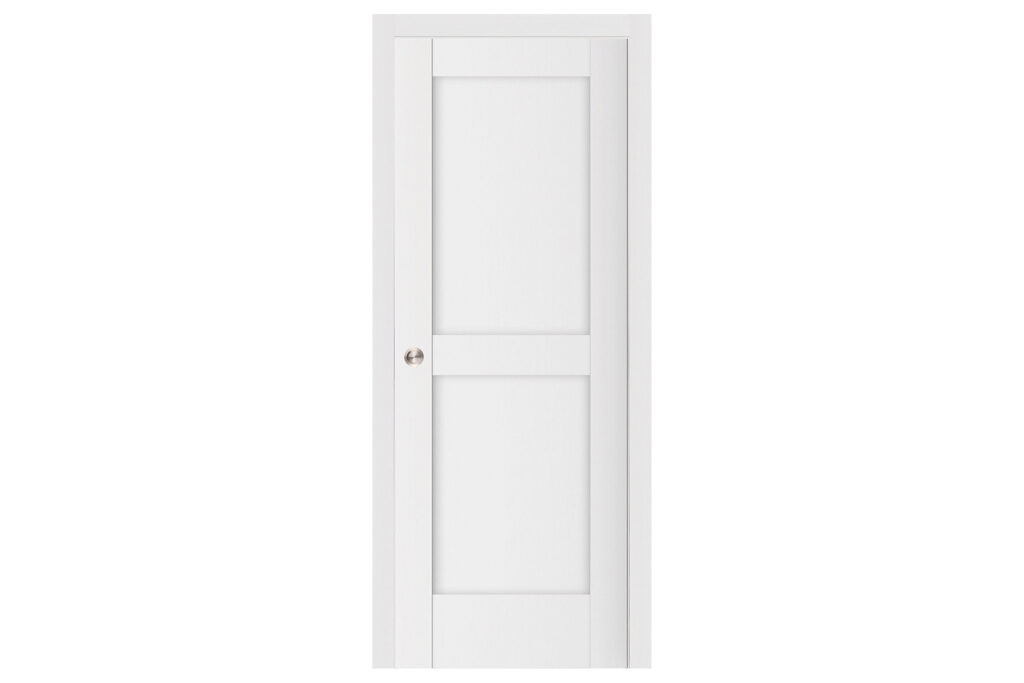 Nova Stile 024 Soft White Laminated Modern Interior Door - Single Pocket