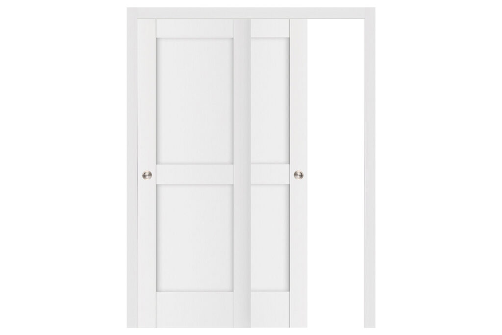 Nova Stile 024 Soft White Laminated Modern Interior Door - Bypass Door