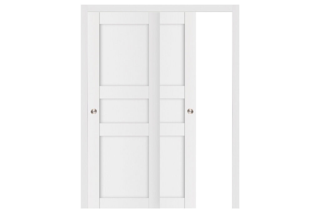 Nova Stile 029 Soft White Laminated Modern Interior Door - Bypass Door