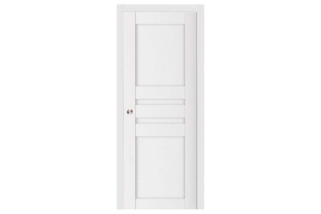 Nova Stile 032 Soft White Laminated Modern Interior Door - Single Pocket