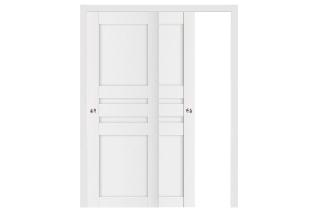 Nova Stile 032 Soft White Laminated Modern Interior Door - Bypass Door