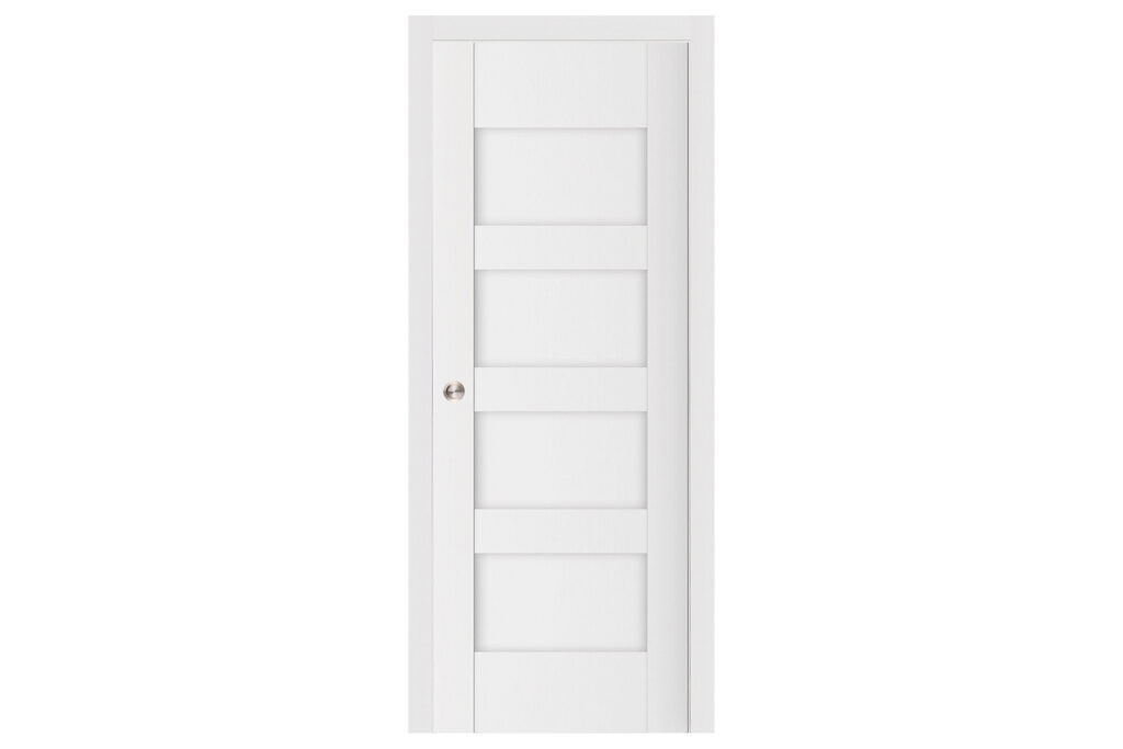 Nova Stile 035 Soft White Laminated Modern Interior Door - Single Pocket