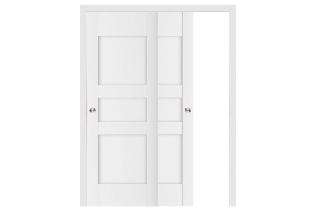 Nova Stile 036 Soft White Laminated Modern Interior Door - Bypass Door