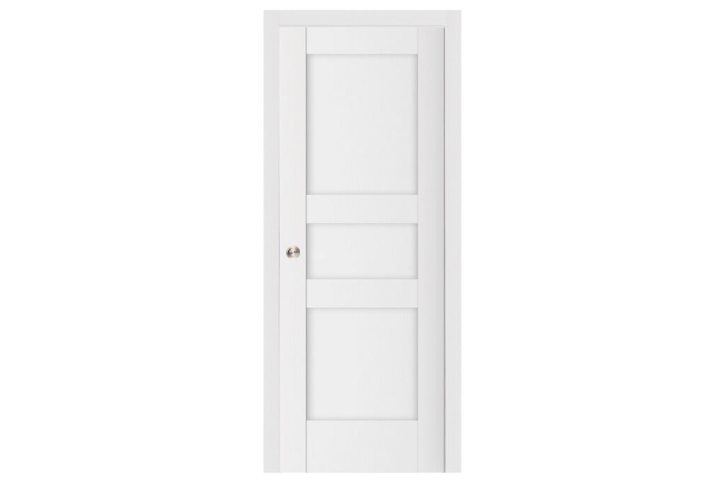 Nova Stile 039 Soft White Laminated Modern Interior Door - Single Pocket