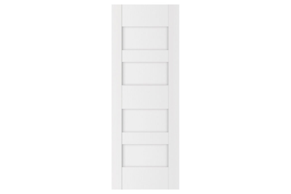 Nova Stile 041 Soft White Laminated Modern Interior Door - Slab