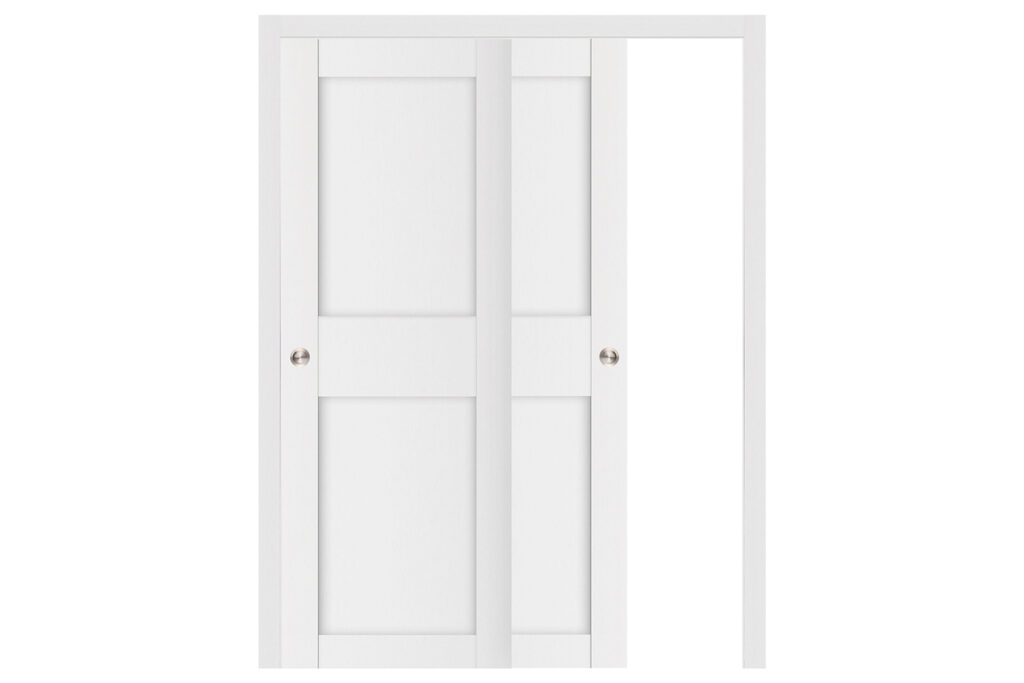 Nova Stile 043 Soft White Laminated Modern Interior Door - Bypass Door
