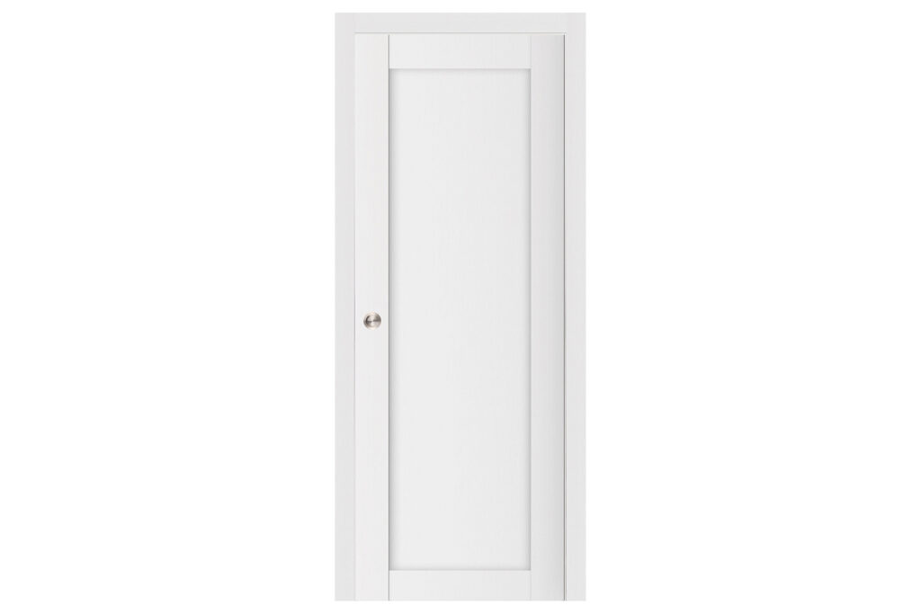 Nova Stile 054 Soft White Laminated Modern Interior Door - Single Pocket