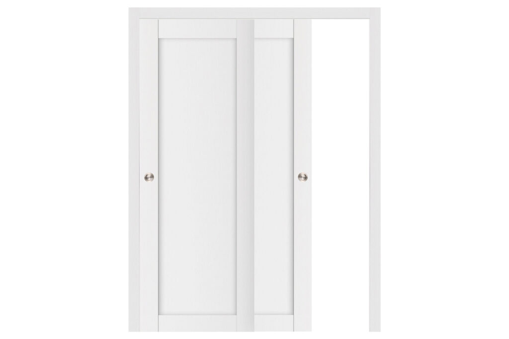 Nova Stile 054 Soft White Laminated Modern Interior Door - Bypass Door