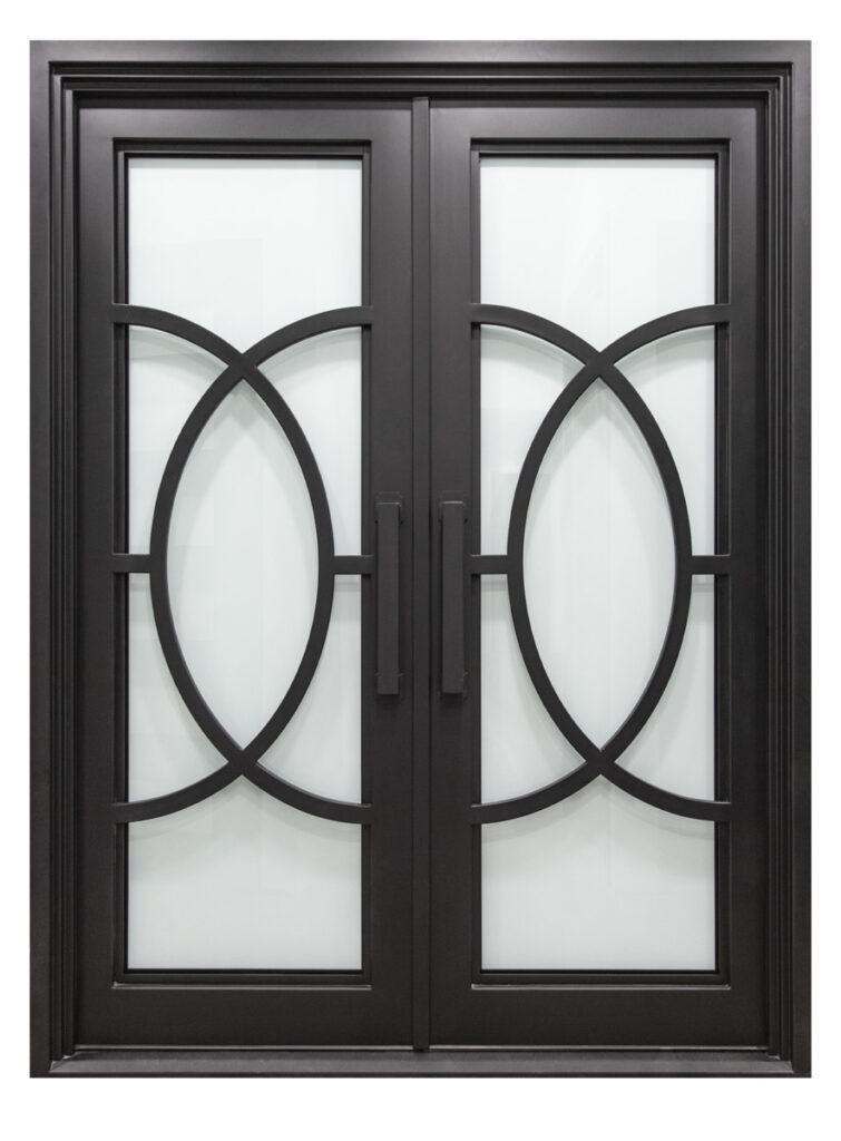 Nova Royal Series Wrought Iron Custom Exterior Door Style 053