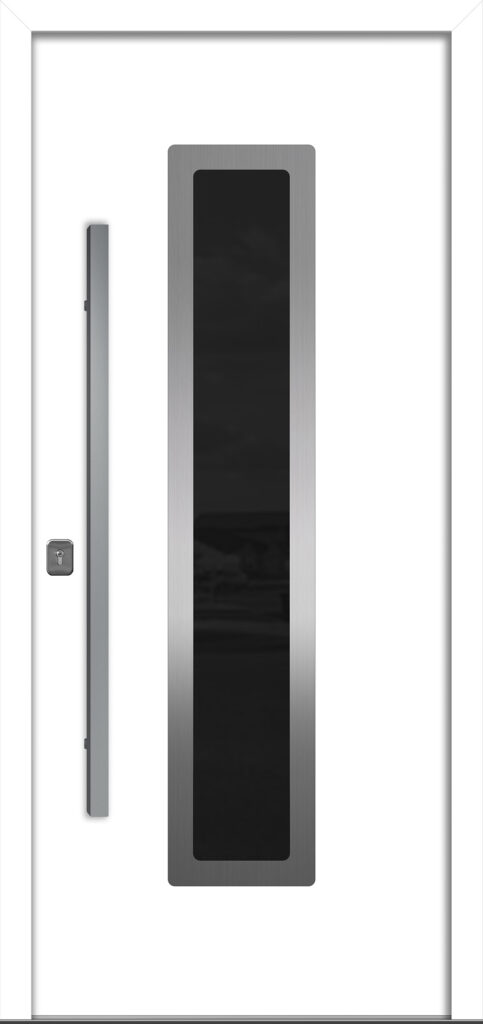 Nova Inox S1 White Modern Exterior Door Right-in