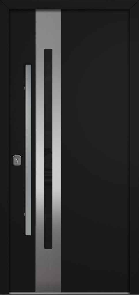 Nova Inox S2 Black Modern Exterior Door Right-in