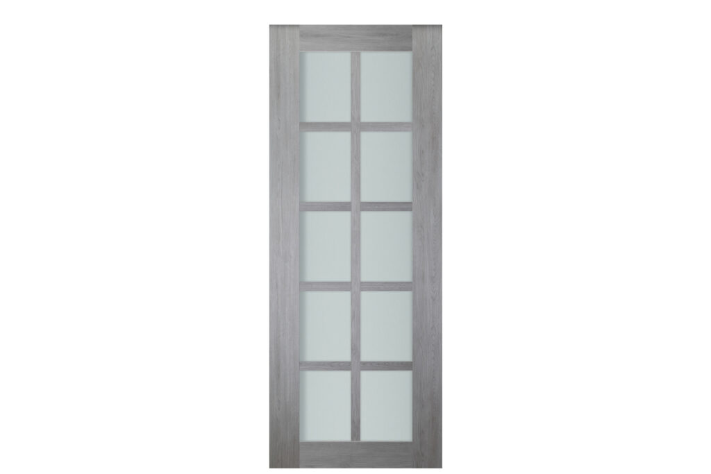 Italia 10-Lite French Interior Door Light Gray Slab